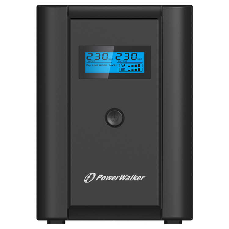 POWERWALKER von BLUEWALKER - Line-Interactive - USV-Anlage  VI 2200 SHL IEC -1200W - schwarz