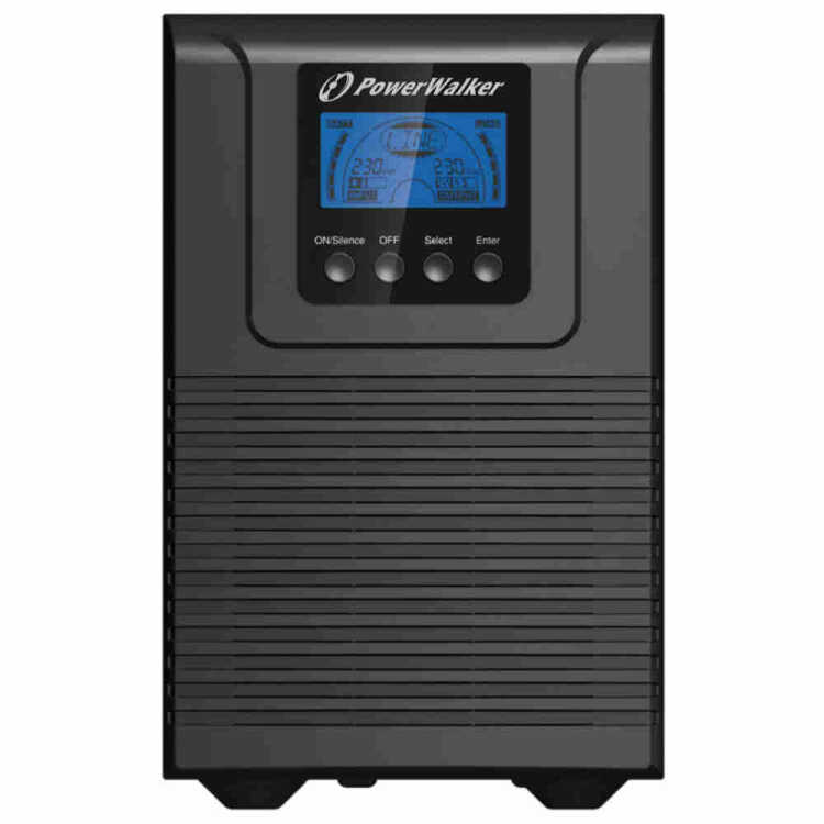 POWERWALKER by BLUEWALKER Online USV-Anlage - VFI 1000 TG - 900 W - Eingang 1x C14 - Ausgang 4x IEC C13