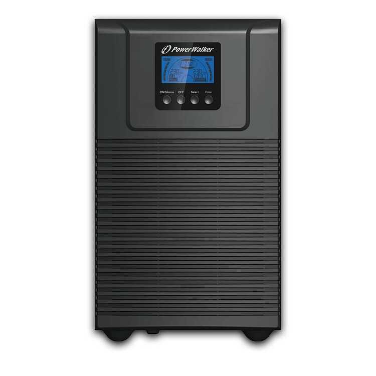 POWERWALKER by BLUEWALKER Online USV-Anlage - VFI 3000 TGB - 2700 W - Eingang 1x C20 - Ausgang 4x IEC C13, 1x IEC C19