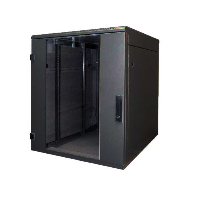 19"-Serverschrank RZA von TRITON - 22 HE - BxT 600x1000 mm - perforierte Türen - zerlegbar - schwarz