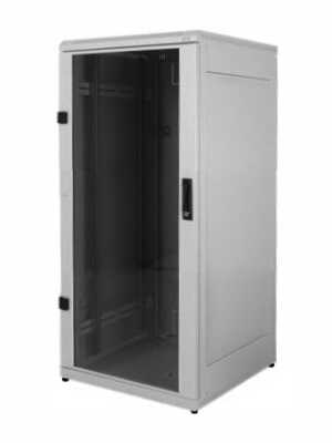 19"-Serverschrank RZA von TRITON - 22 HE - BxT 800x1000 mm - Front-Sichttür - RückWAND - lichtgrau - zerlegbar