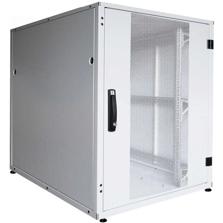 19"-Serverschrank SZB IT - 24 HE - 800 x 1000 mm - perforierte Türen - lichtgrau