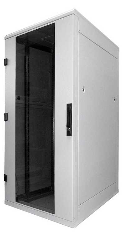 19"-Serverschrank RZA von TRITON - 37 HE - BxT 600x1000 mm - Front-Sichttür - RückWAND - lichtgrau - zerlegbar