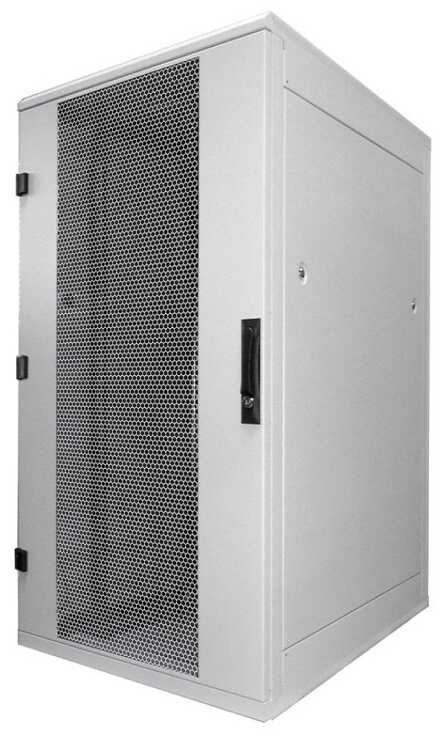 19"-Serverschrank/Netzwerkschrank RZA von TRITON - 37 HE - BxT 800x1000 mm - perforierte Türen - zerlegbar - lichtgrau