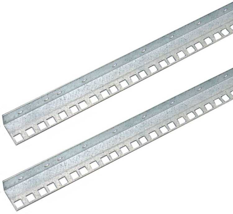 19"-Montagewinkel für Schränke SJB und SILENCE RACK Office - für Käfigmuttern - 4 HE - 1 Paar
