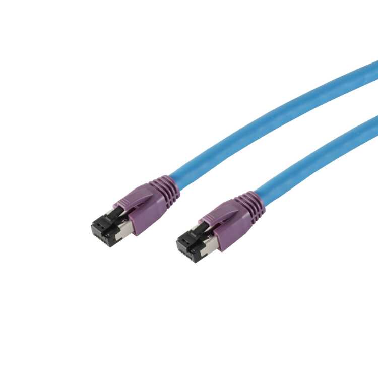 Highend Patchkabel - Cat 8.1 - 2000 MHz - S/FTP doppelt geschirmt - halogenfrei - 0,25 m