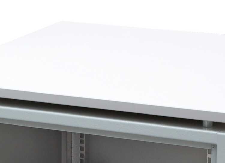 Deko-Holzplatte für Server-/Netzwerkschränke - Dekor "Weiss" - für Schrankdachmaße B 600 x T 600 mm