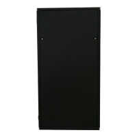 Kleiner 19"-Netzwerkschrank SZB IT - 18 HE - 600 x 800mm - Glastür - schwarz