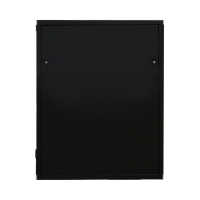 Kleiner 19"-Netzwerkschrank SZB IT - 18 HE - 800 x 800mm - Glastür - schwarz