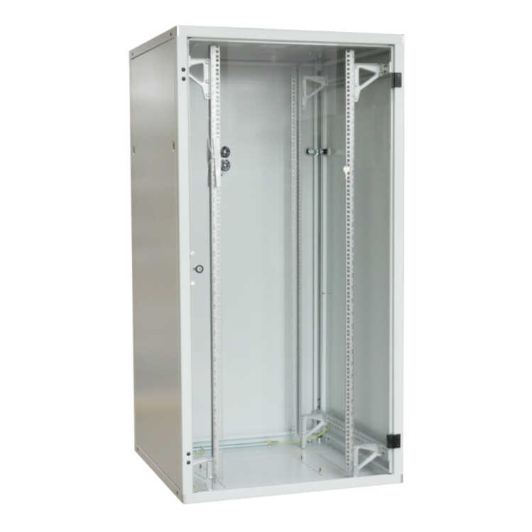 19"-Netzwerkschrank SZB IT - 33 HE - 800 x 800mm - Glastür - lichtgrau