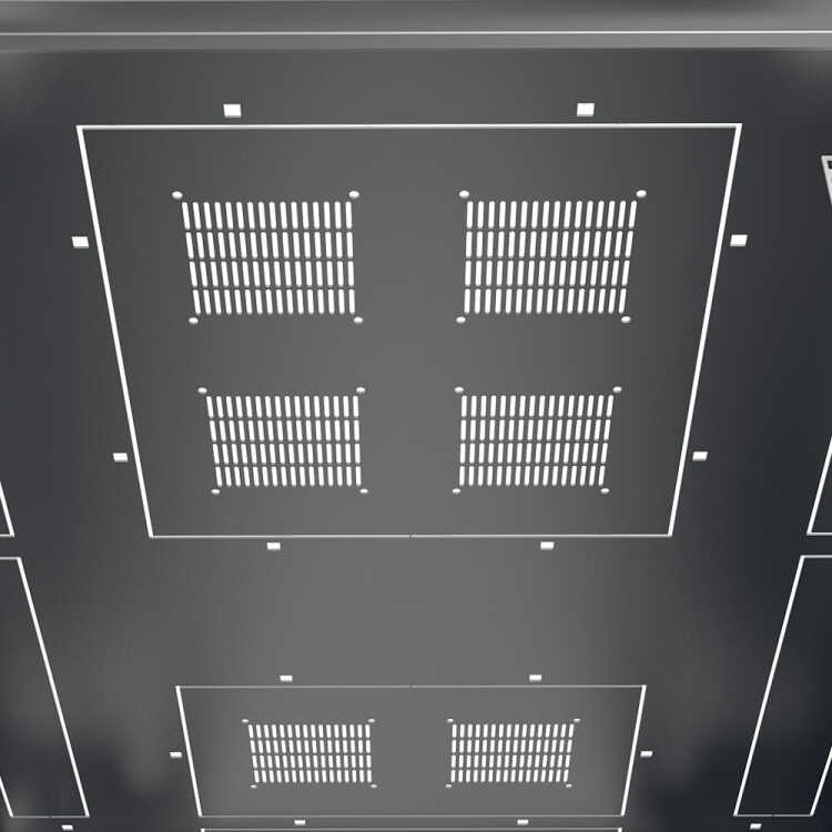 19-Serverschrank SZB IT - 45 HE - 800 x 1000 mm - perforierte Türen - schwarz