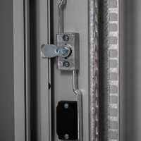 19"-Serverschrank SZB IT - 45 HE - 800 x 1200 mm - perforierte Türen - lichtgrau