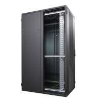 19"-Serverschrank SZB IT - 45 HE - 800 x 1200 mm - perforierte Türen - schwarz