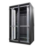 19"-Serverschrank SZB IT - 45 HE - 800 x 1200 mm - perforierte Türen - schwarz