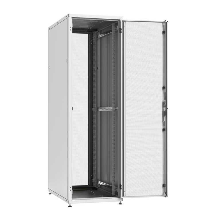 19"-Serverschrank SZB IT - 42 HE - 600 x 1200mm - perforierte Türen - lichtgrau