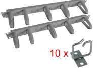 SPAR-PACK Kabelführung: 2 x 19"-Rangierpanel,...