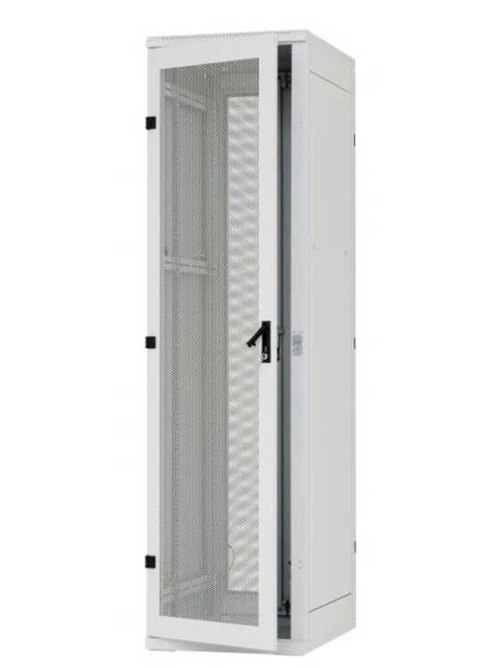 19"-Serverschrank RZA von TRITON - 42 HE - BxT 600x1000 mm - perforierte Türen - lichtgrau - zerlegbar