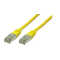 Standard Patchkabel - Cat. 6A - S/FTP doppelt geschirmt - halogenfrei - GHMT-zertifiziert - gelb - 10,0 m