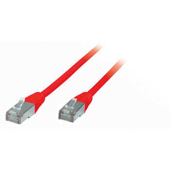 Standard Patchkabel - Cat. 6A - S/FTP doppelt geschirmt - halogenfrei - GHMT-zertifiziert - rot - 10,0 m