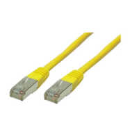 Standard Patchkabel - Cat. 6A - S/FTP doppelt geschirmt - halogenfrei - GHMT-zertifiziert - gelb - 15,0 m
