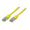 Standard Patchkabel - Cat. 6A - S/FTP doppelt geschirmt - halogenfrei - GHMT-zertifiziert - gelb - 15,0 m