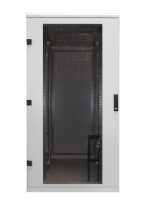 19"-Serverschrank/Netzwerkschrank RZA von TRITON - 37 HE - BxT 800x800 mm - Front-Sichttür - RückWAND - zerlegbar - lichtgrau