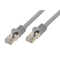 Standard Patchkabel - Cat. 6A mit Rohkabel Cat.7 - S/FTP doppelt geschirmt - halogenfrei - grau - 2,0 m