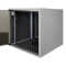 Schallgedämmter 19"-Schrank SILENCE RACK Office - 12 HE - 1 SILENT-Lüfter - BxT 600x600 mm - Glastür - lichtgrau