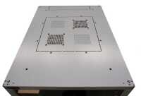 Schallgedämmter Serverschrank SILENCE RACK - 33 HE - 2 SILENT-Lüfter - 600 x 800 mm - Glastür - Vollblechrückwand - lichtgrau