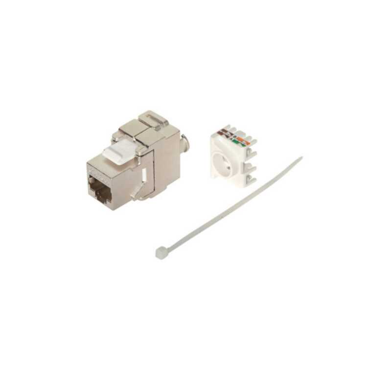 Quality Keystone Netzwerk Adapter Cat.6 A zertifiziert - 500 MHz - Druckguss-Gehäuse - vollgeschirmt