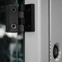 Schallgedämmter Serverschrank SILENCE RACK - 18 HE - 2 SILENT-Lüfter - 600 x 600 mm - Glastür - Rückwand - lichtgrau