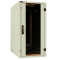 Schallgedämmter Serverschrank SILENCE RACK - 24 HE - 2 SILENT-Lüfter - 600 x 1.000 mm - Sichttür - Vollblechtür - lichtgrau