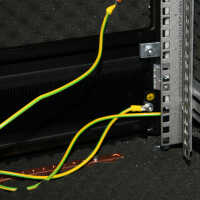 Schallgedämmter Serverschrank SILENCE RACK - 24 HE - 600 x 1.000 mm - schwarz