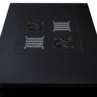 Schallgedämmter Serverschrank SILENCE RACK - 24 HE - 600 x 800 mm - schwarz