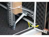 Schallgedämmter Serverschrank SILENCE RACK - 24 HE - 2 SILENT-Lüfter - 800 x 1000 mm - Sichttür - Vollblechtür - lichtgrau