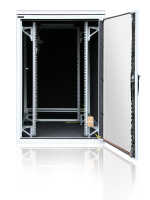 Schallgedämmter Serverschrank SILENCE RACK - 24 HE - 800 x 1.000 mm - lichtgrau