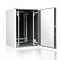 Schallgedämmter Serverschrank SILENCE RACK - 24 HE - 2 SILENT-Lüfter - 800 x 1000 mm - Sichttür - Vollblechtür - lichtgrau