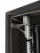Schallgedämmter Serverschrank SILENCE RACK - 24 HE - 2 SILENT-Lüfter - 800 x 800 mm - Sichttür - Vollblechtür - schwarz