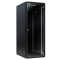 Schallgedämmter Serverschrank SILENCE RACK - 33 HE - 2 SILENT-Lüfter - 600 x 800 mm - Glastür - Vollblechrückwand - schwarz