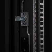 19"-Anreihschrank SZB IT - 42 HE - 800 x 1000mm - Sichttür - Vollblechtür - ohne Seitenwände - schwarz
