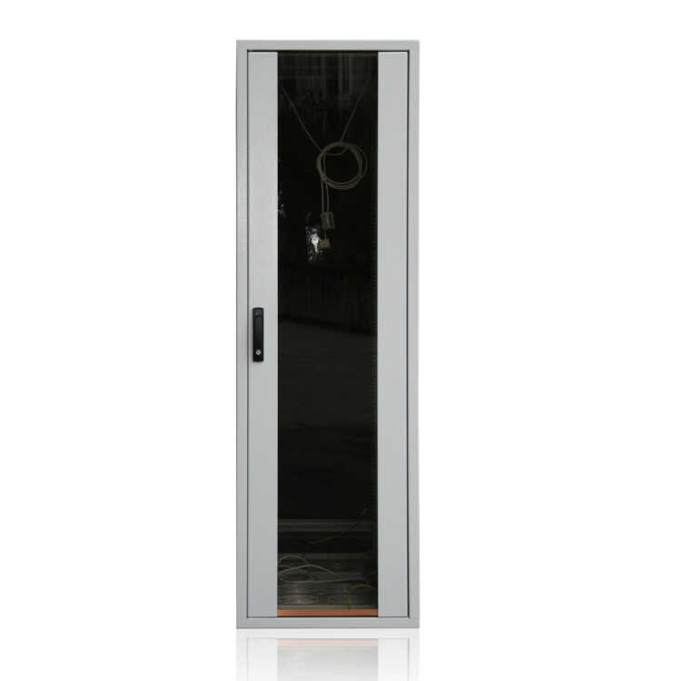 Schallgedämmter Serverschrank SILENCE RACK - 42 HE - 4 SILENT-Lüfter - 600 x 1.000 mm - Sichttür - Vollblechtür - lichtgrau