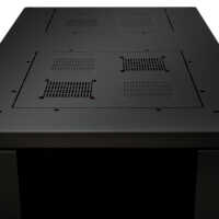 Schallgedämmter Serverschrank SILENCE RACK - 42 HE - 600 x 1.000 mm - schwarz