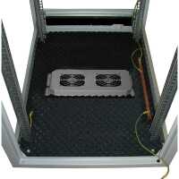 Schallgedämmter Serverschrank SILENCE RACK - 42 HE - 600 x 800 mm - lichtgrau
