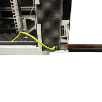 Schallgedämmter Serverschrank SILENCE RACK - 42 HE - 4 SILENT-Lüfter - 800 x 800 mm - Sichttür - Vollblechtür - lichtgrau