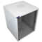 19"-Schrank RESISTER - erhöhter Staubschutz - 15 HE - Glastür - BxT 600x600mm - lichtgrau