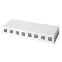 Keystone Aufputzdose 8 Port UTP - weiß