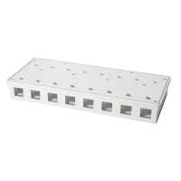Keystone Aufputzdose 8 Port UTP - weiß