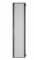 Perforierte Tür mit 80% Luftdurchlass für SZB IT Rack mit 42 HE x 800 mm Breite - 3-Punkt-Schliessung - schwarz
