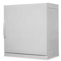 19"-Outdoor-Netzwerkschrank - PLAZ - SCHNEIDER ELECTRIC - Polyester - 12 HE - BT 750x620 mm - Geschlossene Tür - IP54 - lichtgrau