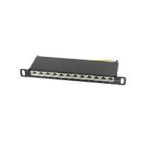 Quality 10" - Slim Patchpanel - 1HE - Cat.6A -12...